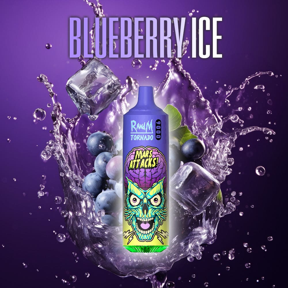 RandM Tornado 9000 blueberry ice