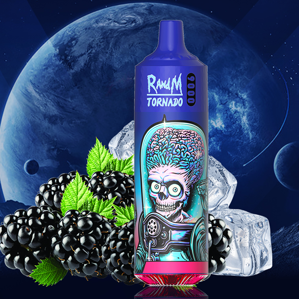 RandM Tornado Vapes 9000 black ice