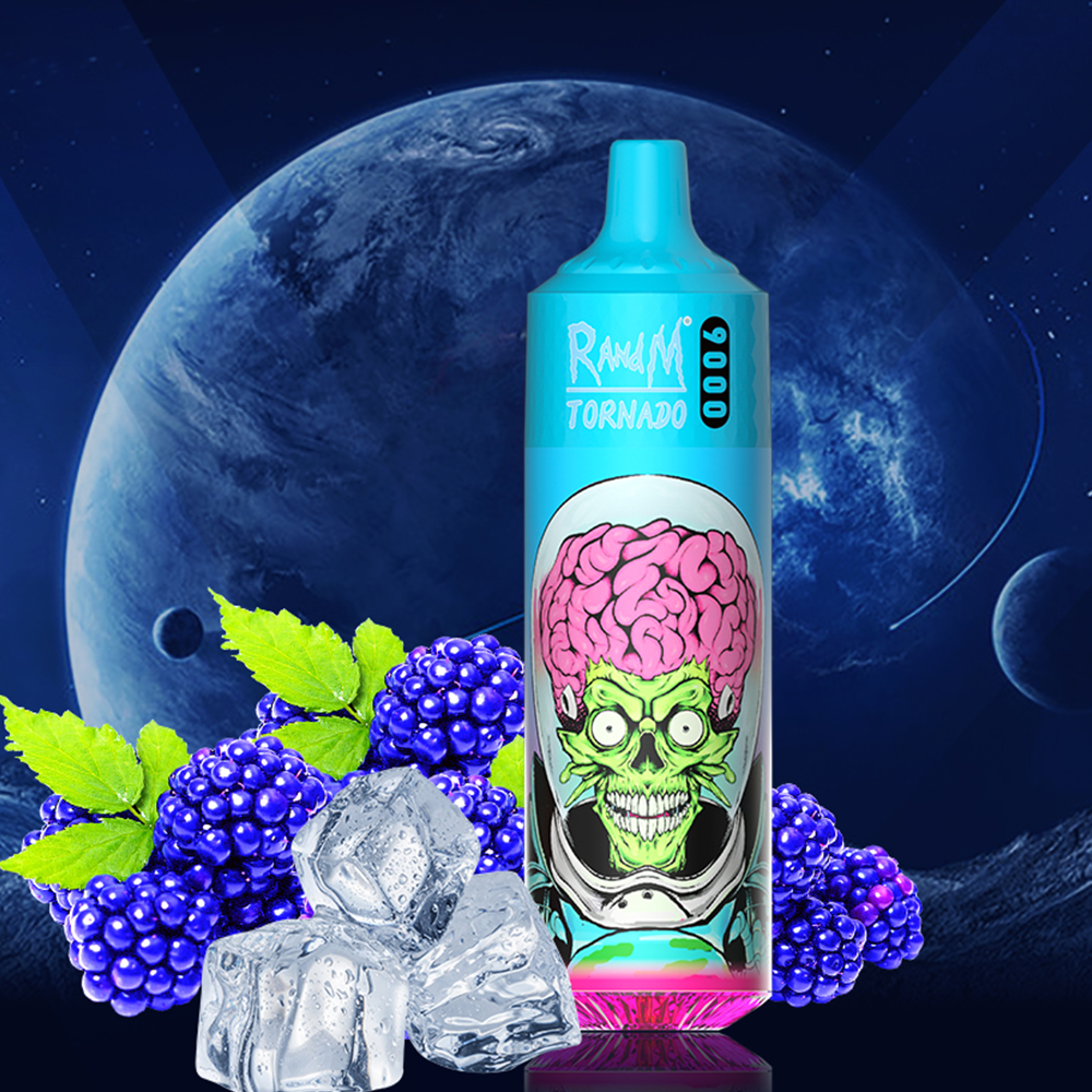 RandM Tornado Vapes 9000 blue razz ice
