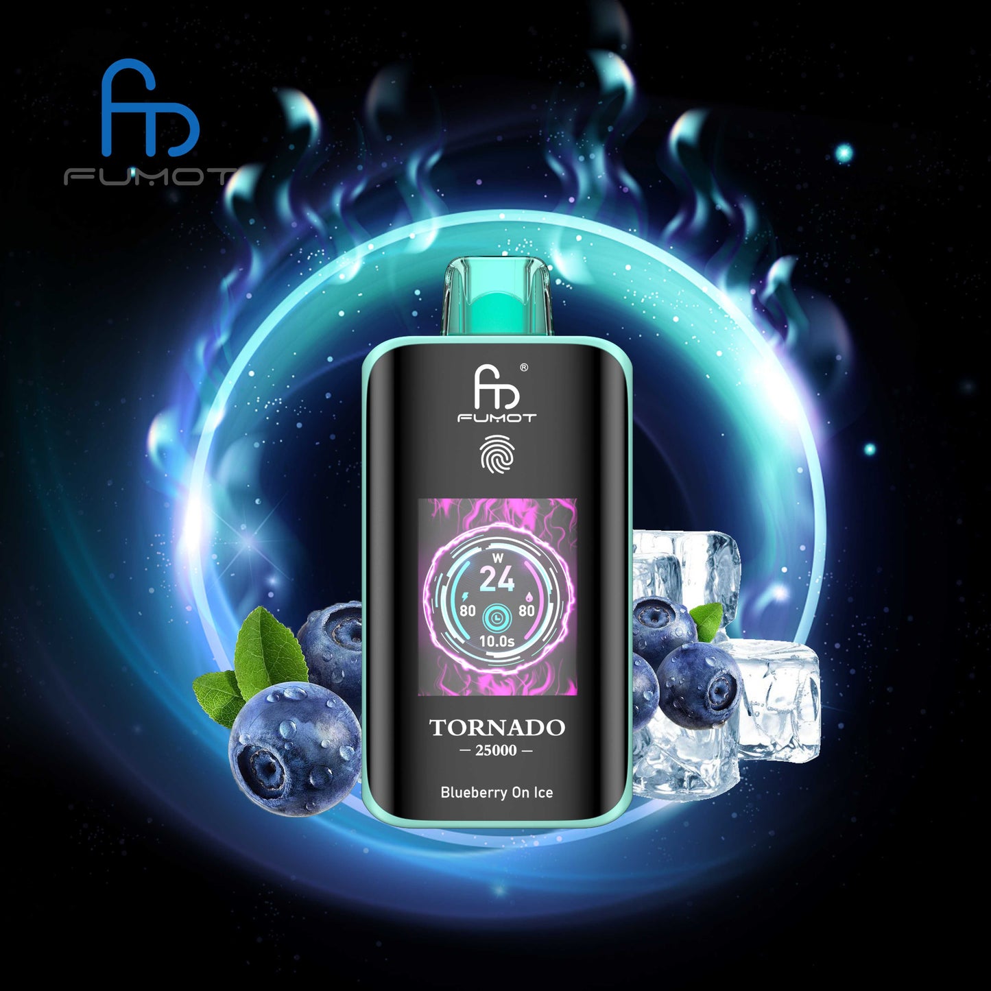RandM Tornado 25000 Züge blueberry on ice