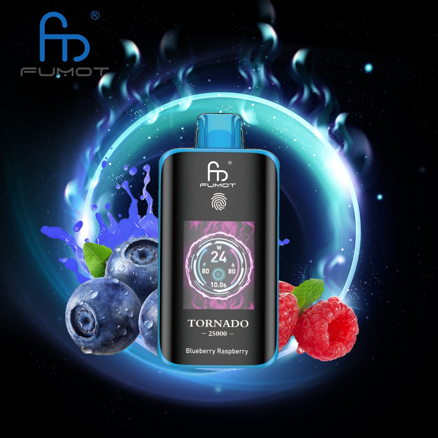 RandM Tornado 25000 Züge blueberry raspberry