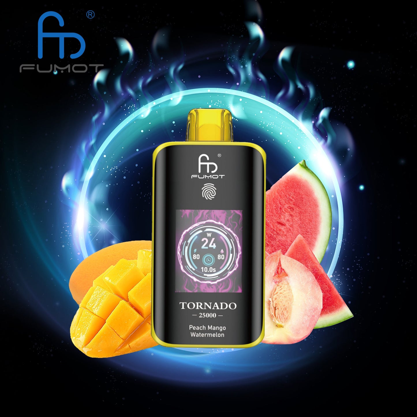 RandM Tornado 25000 Züge peach mango watermelon