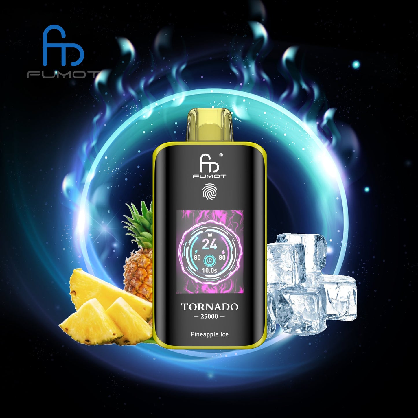 RandM Tornado 25000 Züge pineapple ice