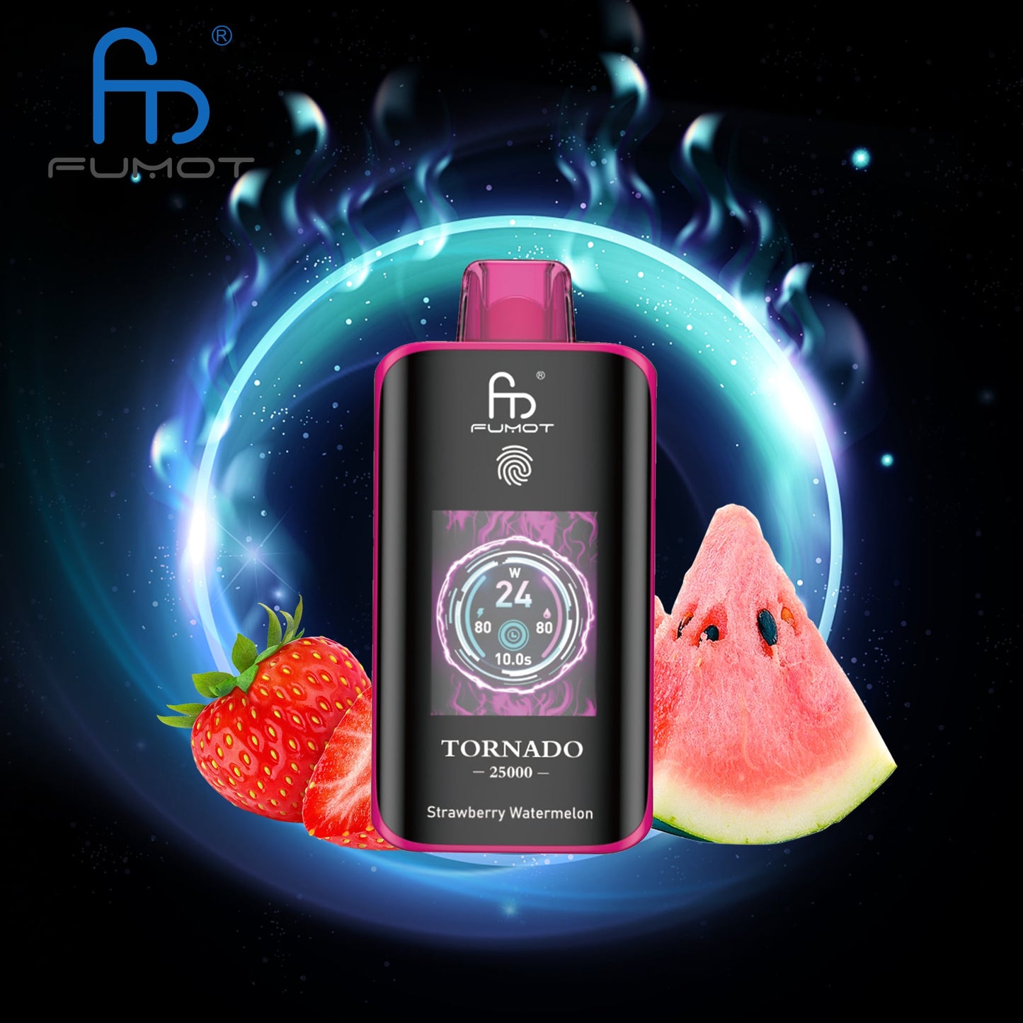 RandM Tornado 25000 Züge strawberry watermelon