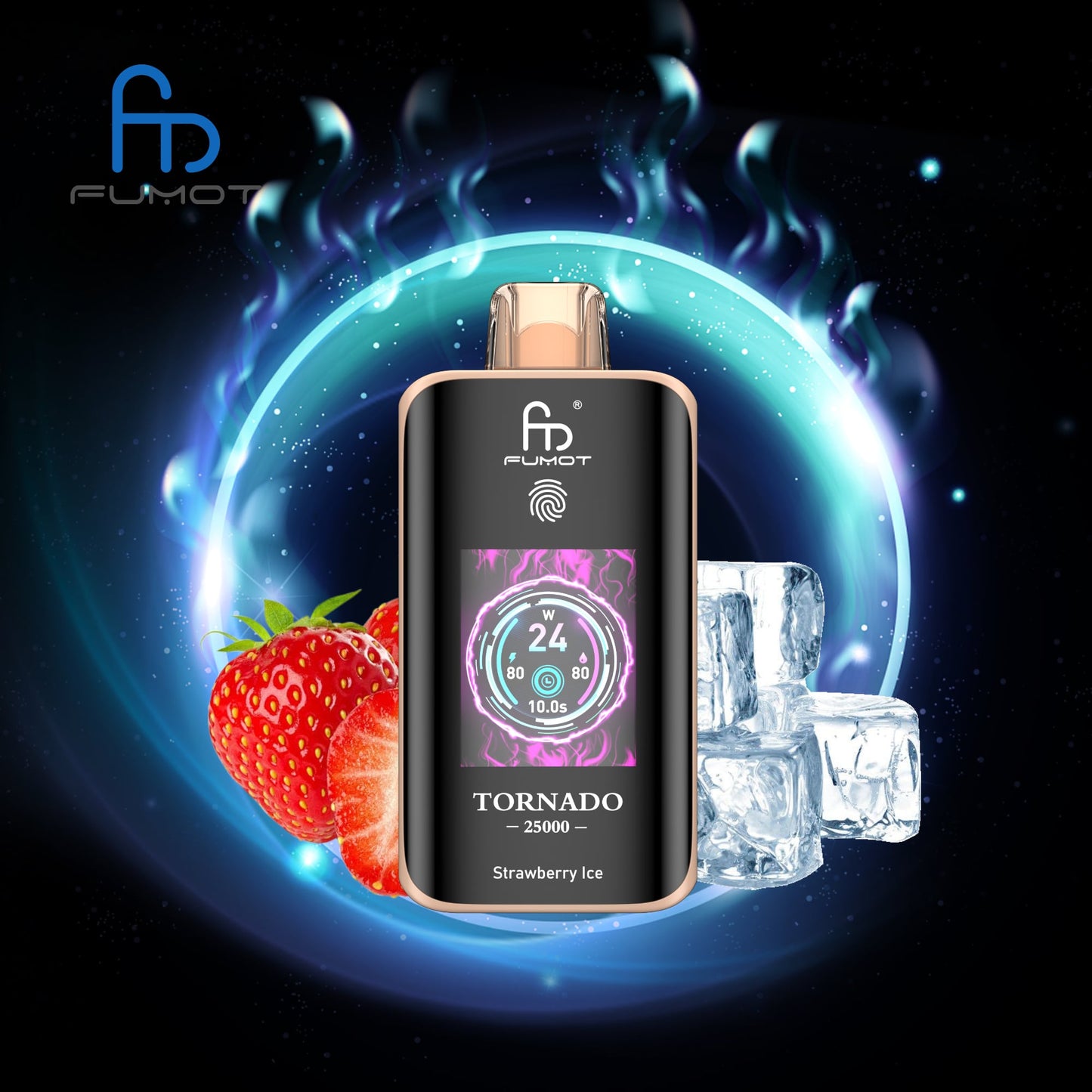 RandM Tornado 25000 Züge strawberry ice