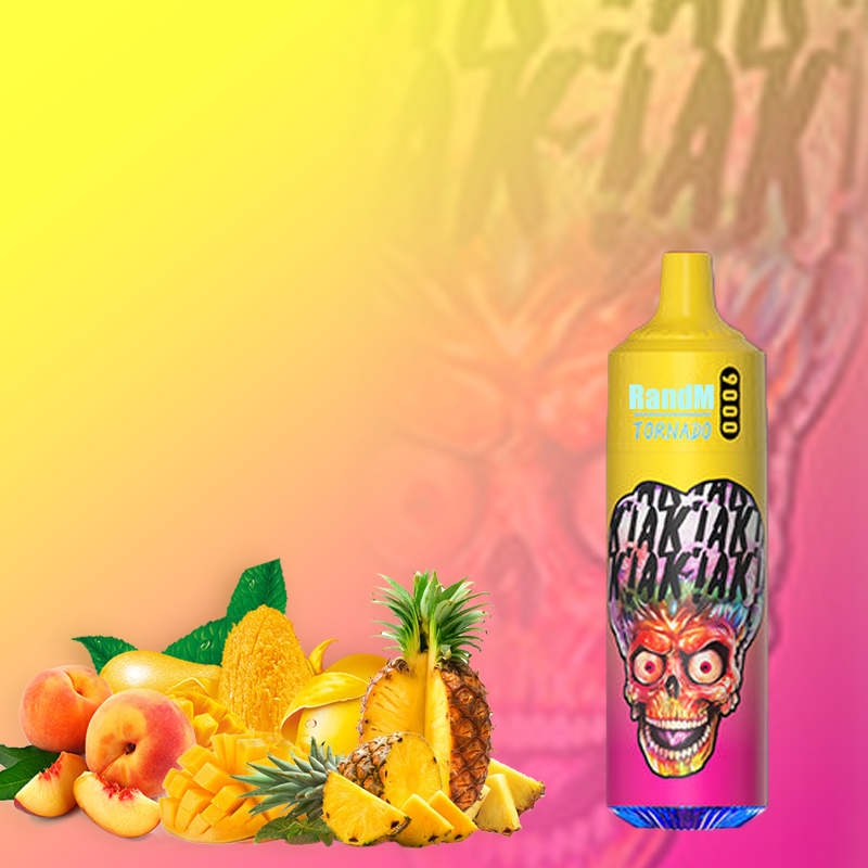 RandM Tornado Vapes 9000 peach mango pineapple