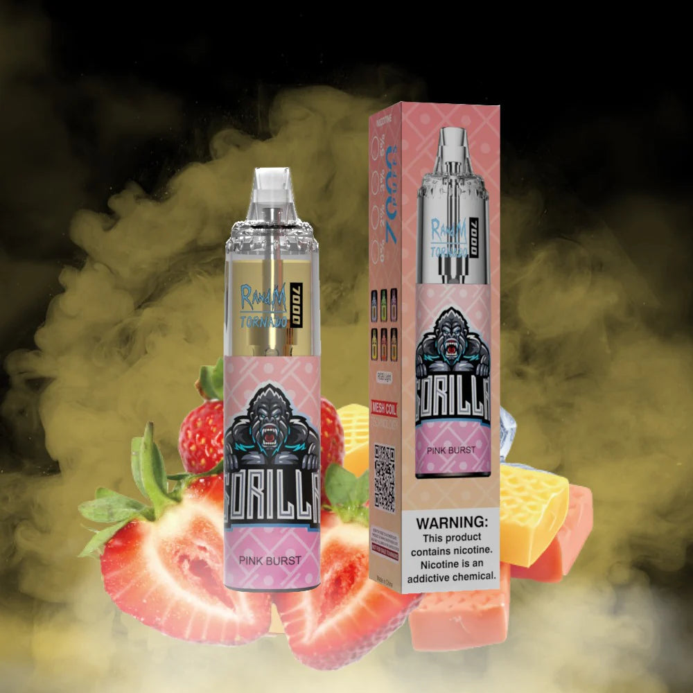 Randm Tornado 7000 vapes PINK BURST