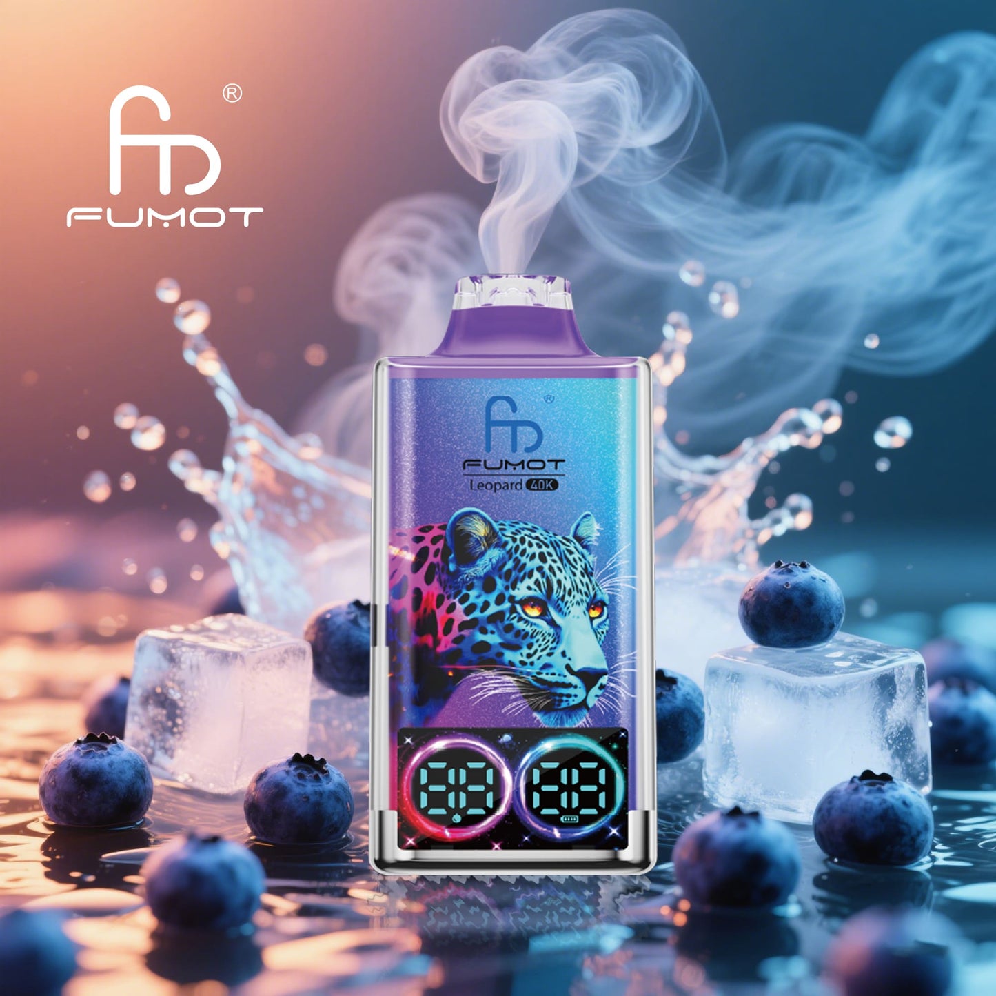 randm tornado 40000 leopard vape blueberry on ice