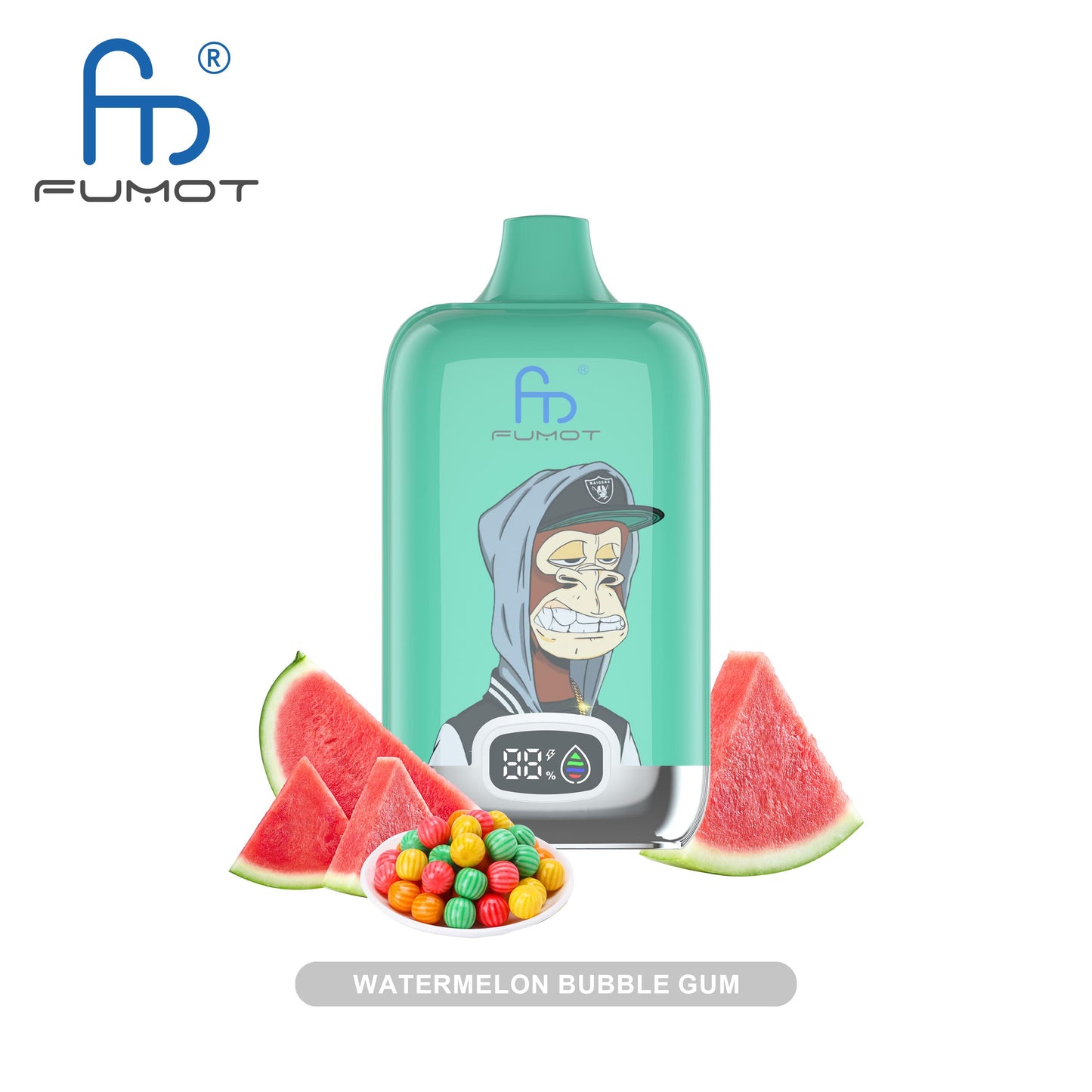 RandM Tornado 12000 watermelon bubblegum