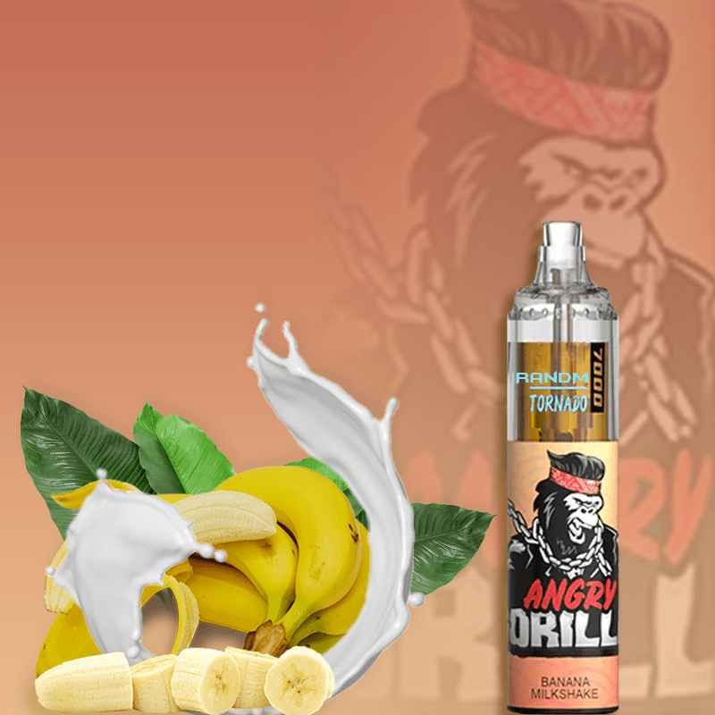 RandM Tornado Vapes 7000 banana milkshake