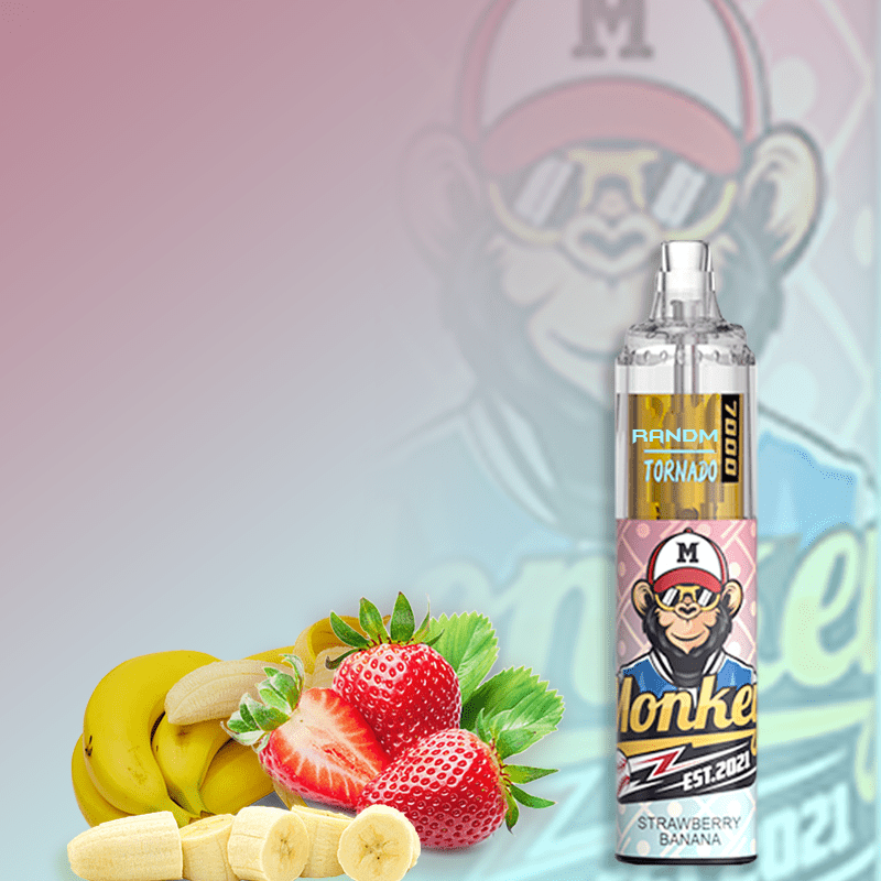 RandM Tornado Vapes 7000 strawberry banana