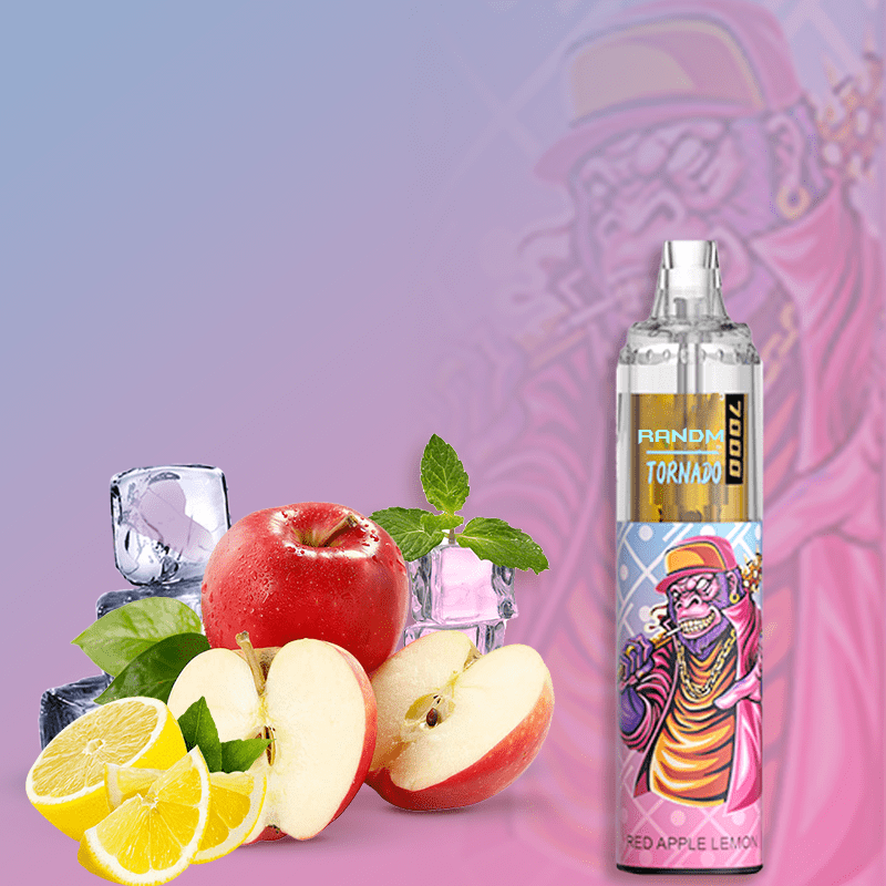 RandM Tornado Vapes 7000 red apple lemon