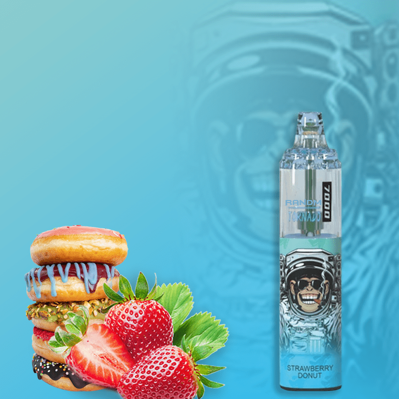 RandM Tornado Vapes 7000 strawberry donut