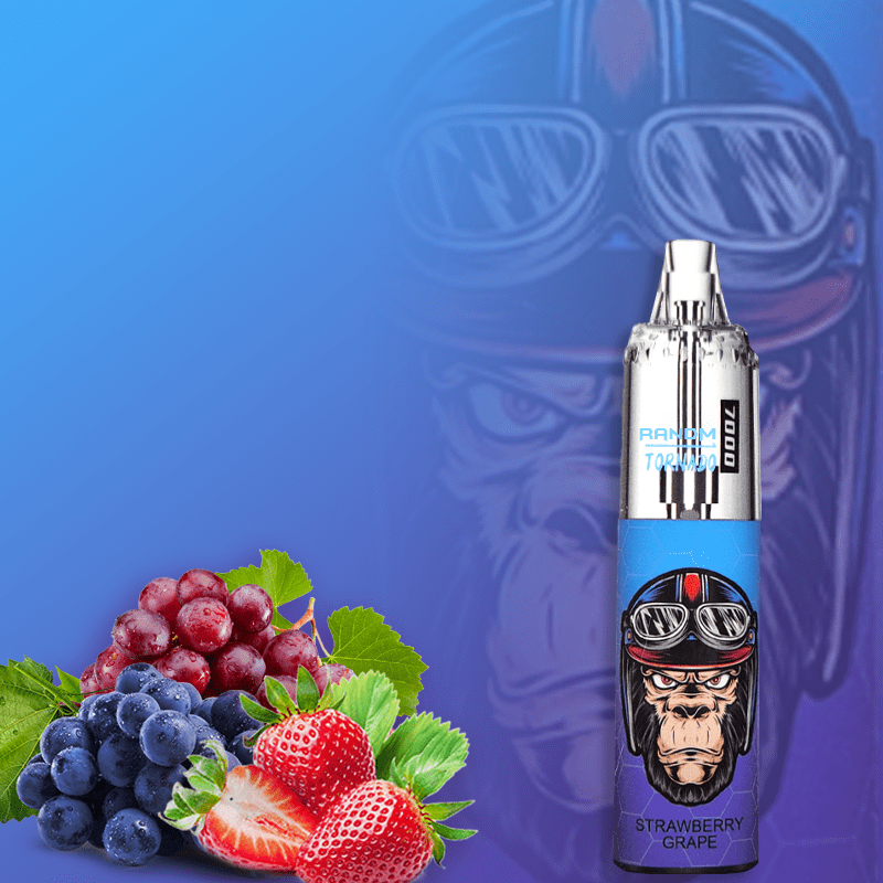 RandM Tornado Vapes 7000 STRAWBERRY GRAPE