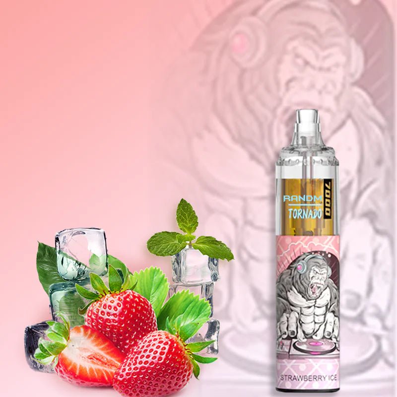 RandM Tornado 7000 strawberry ice