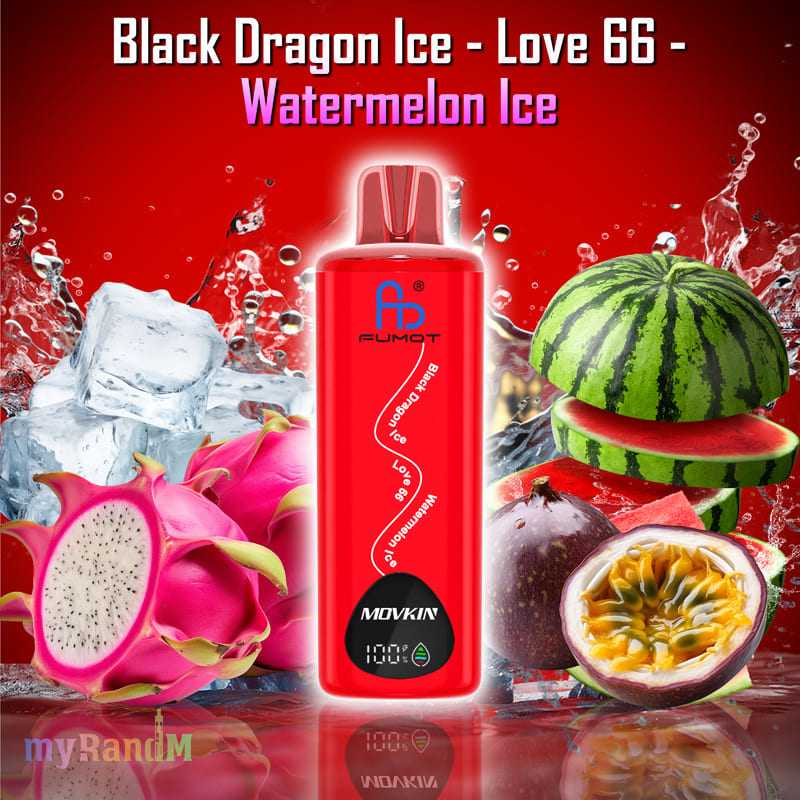Fumot Eco 3in1 24k Black Dragon Ice - Love66 - Watermelon Ice