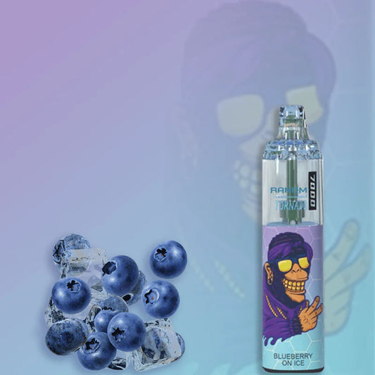 RandM Tornado 7000 blueberry on ice