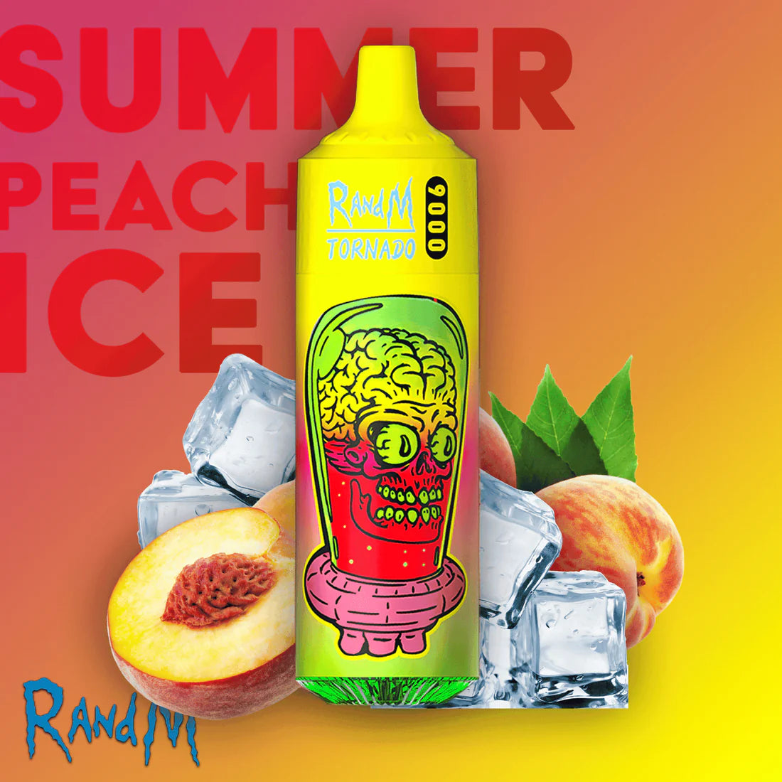 RandM Tornado 9000 summer peach ice