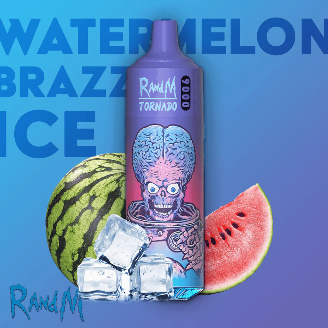 RandM Tornado 9000 watermelon brazz ice