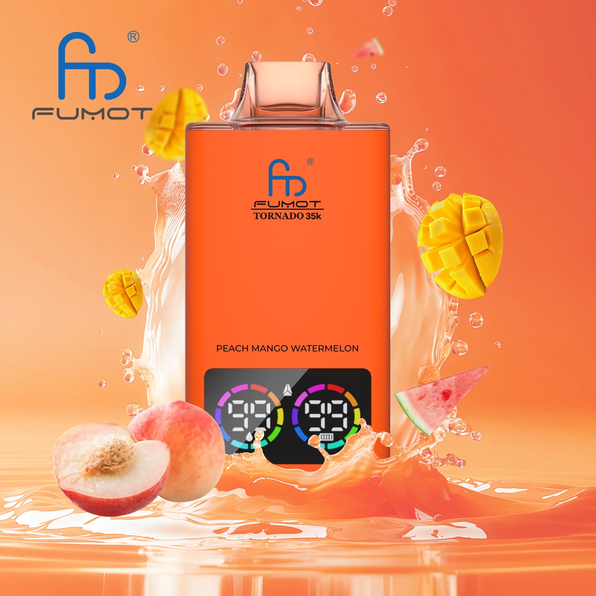 RandM 35000 Vape peach mango watermelon