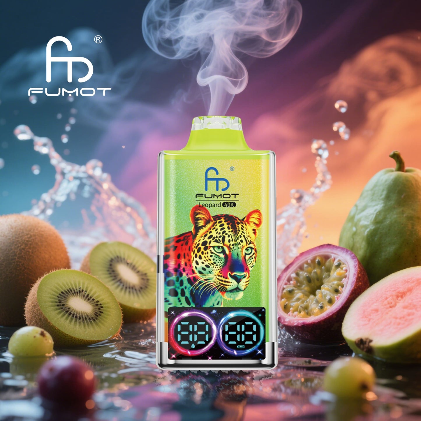randm tornado 40000 leopard vape kiwi passion fruit guava