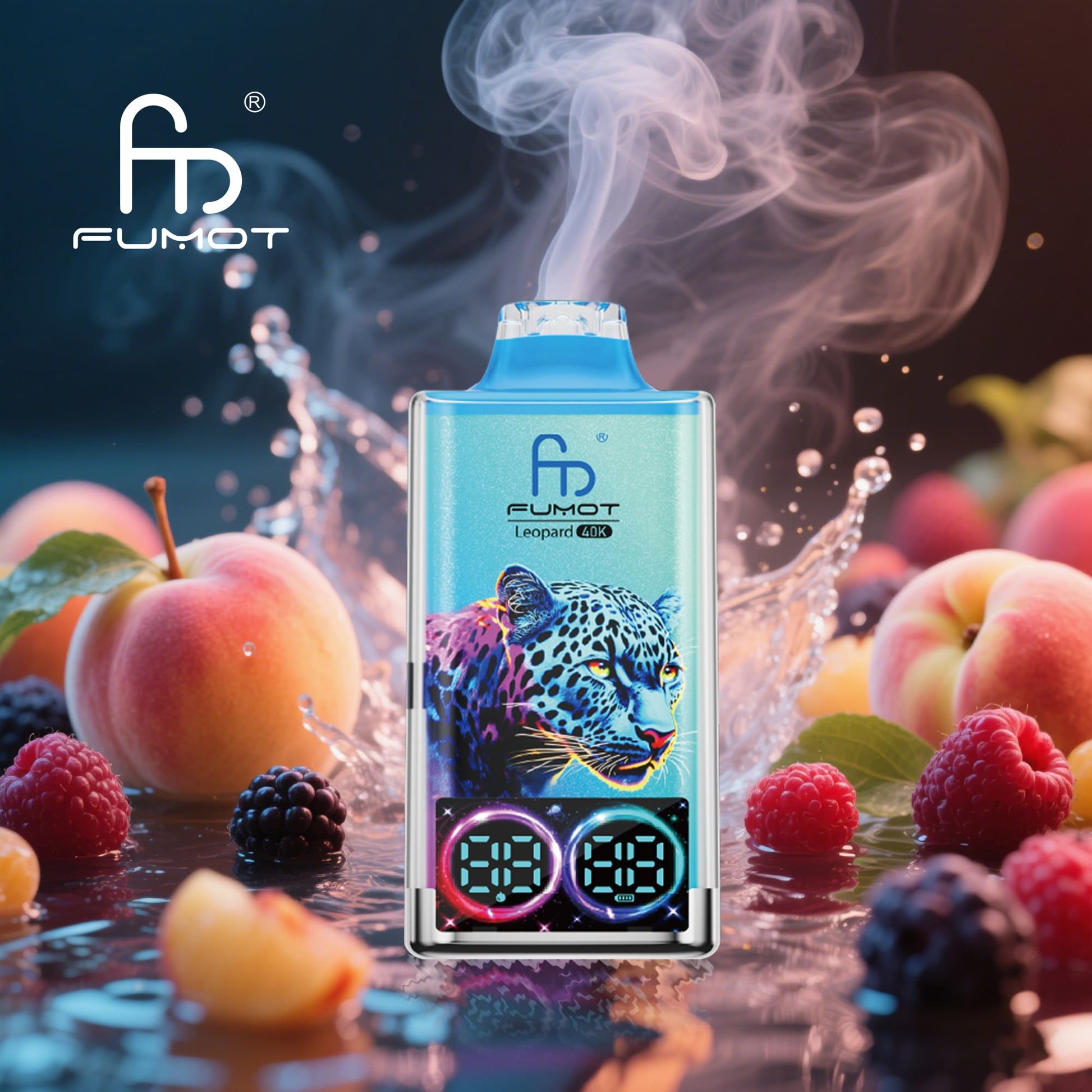 randm tornado 40000 leopard vape peach berry