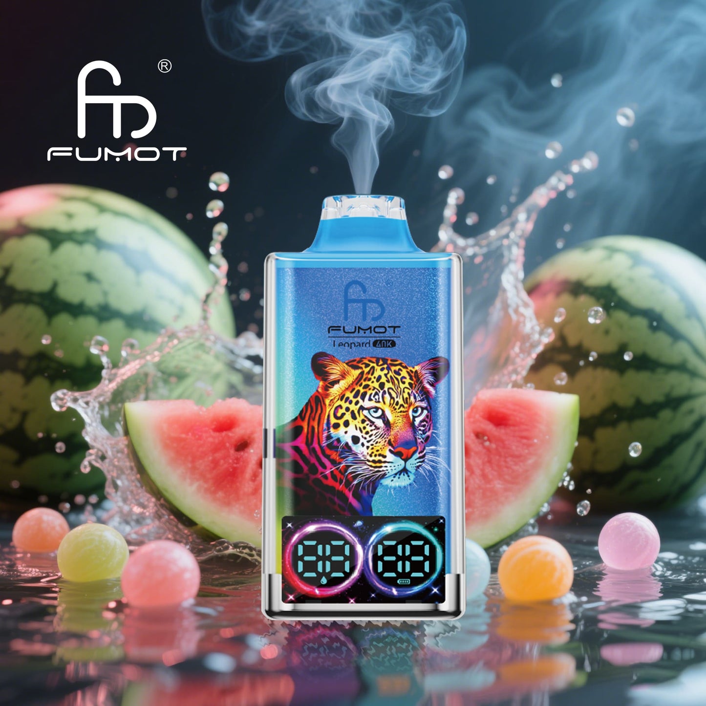 randm tornado 40000 leopard vape watermelon bubblegum
